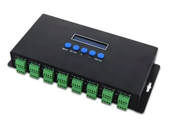 

BC-216 Artnet to SPI/DMX pixel light controller;Eternet protocol input;340pixels*16CH+ two ports(2X512 Channels)output;
