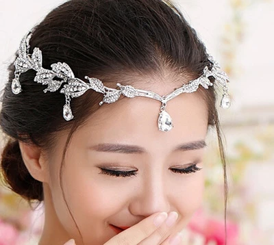 Crystal Leaf Bridal Hair Accessories Rhinestone Wedding Accessories Hair Jewelry Crystal Leaf Bridal Hair Accessories Rhinestone Wedding Accessories Hair Jewelry