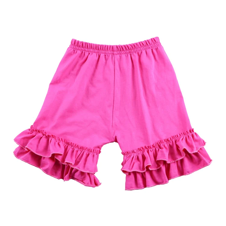 Baby Girls Shorts Ruffled Cotton Short For Summer Children Loose Colorful Beach Shorts Kids Pants 1-8 years шорты