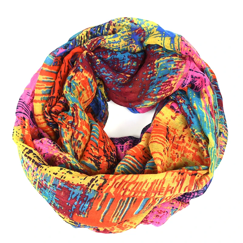 plaid infinity scarf women british style bandana Graffiti hijab brand bandanas font b tartan b font