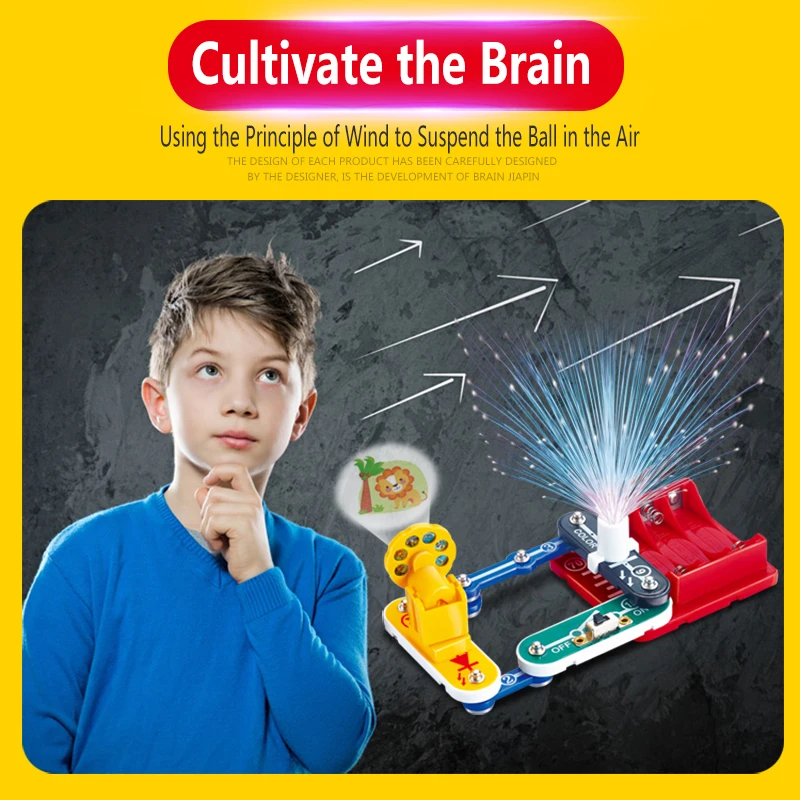 Integrated Circuit Electronic Blocks Science Education Toy Creative Physics Experiment Technology Learning Toys for Children3020