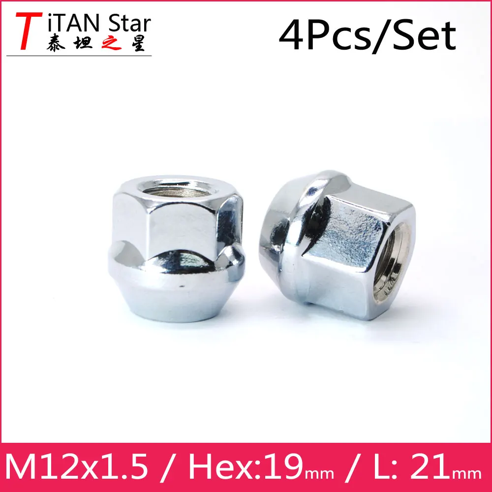 4 шт. открытые M12x1.5 1 5 OEM OE Заводские колеса обода с желудем гайки шестигранным