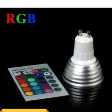 3 Вт RGB Светодиодный точечный светильник GU10 E27/E14/MR16 16 цветов высокотехнологичный Светодиодный точечный светильник+ ИК пульт дистанционного управления