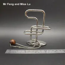 Металлическое кольцо гаджет головоломка для развития интеллекта Тест игрушка подарок идеально дятел головоломки для детей