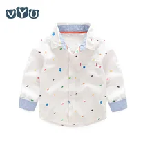 Детские Вышивка звезды Детская рубашка осень г. корейский мальчик Детская одежда Повседневное с длинными рукавами для мальчиков или девочек Overshirt