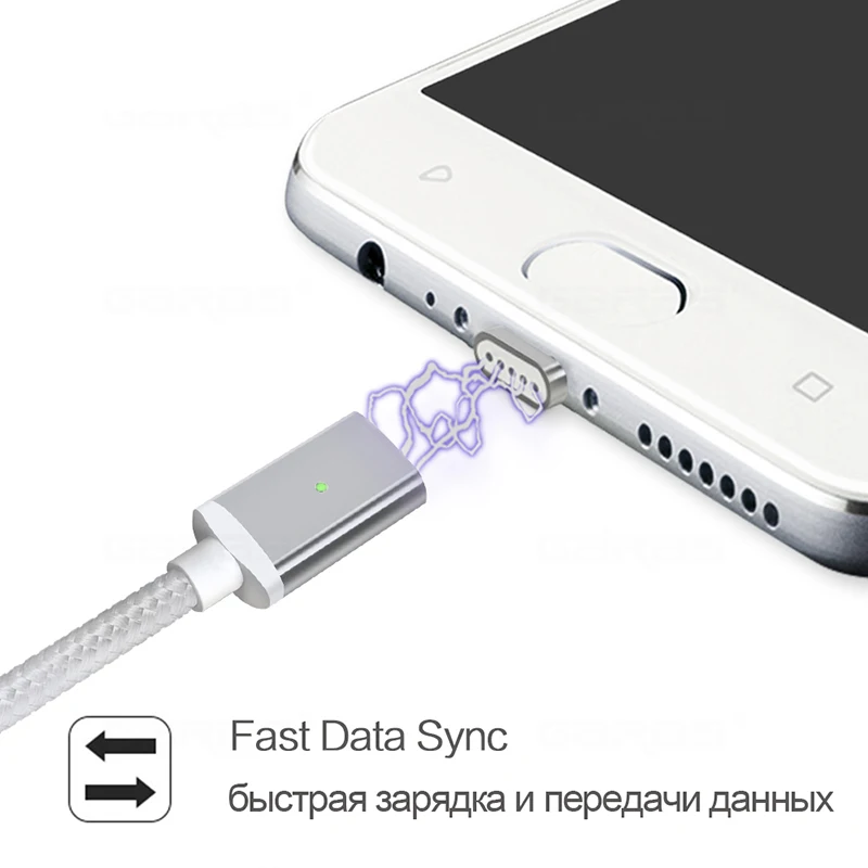 Магнитный Кабель-адаптер Micro USB для быстрой зарядки и зарядки для samsung Galaxy S3 S4 S6 S7 Edge Note 5 4 2 Android Phone