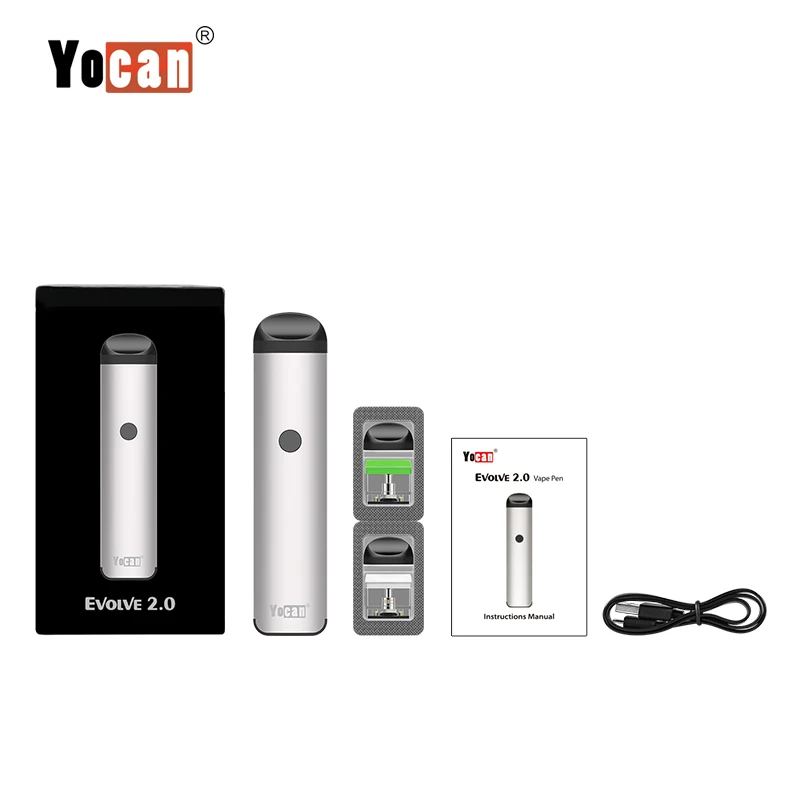 Оригинальный стартовый набор Yocan Evolve 2 0 Pod электронная сигарета Vape с батареей 650mAh