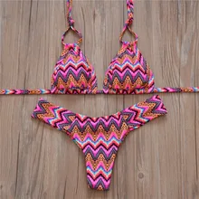 Бразильская одежда сексуальный женский купальник бикини секретный купальный костюм с низкой талией купальный костюм maillot de bain