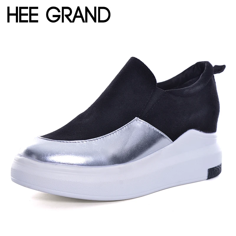 

HEE GRAND Women Casual Shoes Brilliant Material Shoes Women Cool Work Boots Spring and Autumn Vulcanized Flats XWC1253