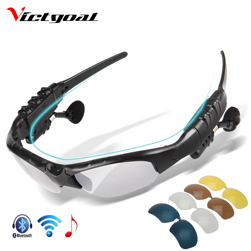 Prix pour VICTGOAL Polarisées Vélo Lunettes Bluetooth Hommes Moto Lunettes De Soleil MP3 Téléphone Vélo Sport En Plein Air 5 Len Lunettes de Soleil M1302 Prix pour VICTGOAL Polarisées Vélo Lunettes Bluetooth Hommes Moto Lunettes De Soleil MP3 Téléphone Vélo Sport En Plein Air 5 Len Lunettes de Soleil M1302