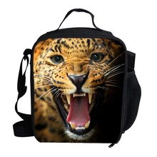 Популярные маленькие Изолированные сумки для обедов для школьников, Термосумка для обедов с изображением животных и животных, детские сумки для пикника