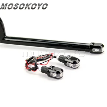 

E-Mark Approved Motorcycle 7/8" Handle Bar End Plug Blinker Turn Signal Light for Chopper Bobber Cafe Racer