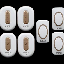 3 передатчик+ 4 Приемник Беспроводной Дверной Звонок С Дистанционным Управлением Musical 48 Tunes Digtal doorchime