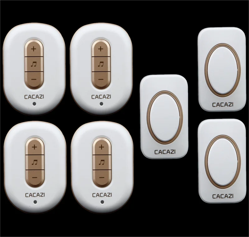

Free shipping! 3 transmitter + 4 Receiver New Wireless Doorbell With Remote Control Musical 48Tunes Digtal doorchime