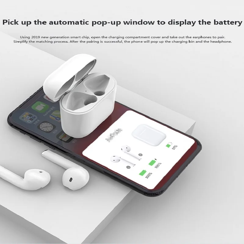 

OWX I21 Bluetooth 5.0 Earphone Pop Up Touch Function Headsets Sports Wireless Headph Charging Box for xiaomi huawei iphone