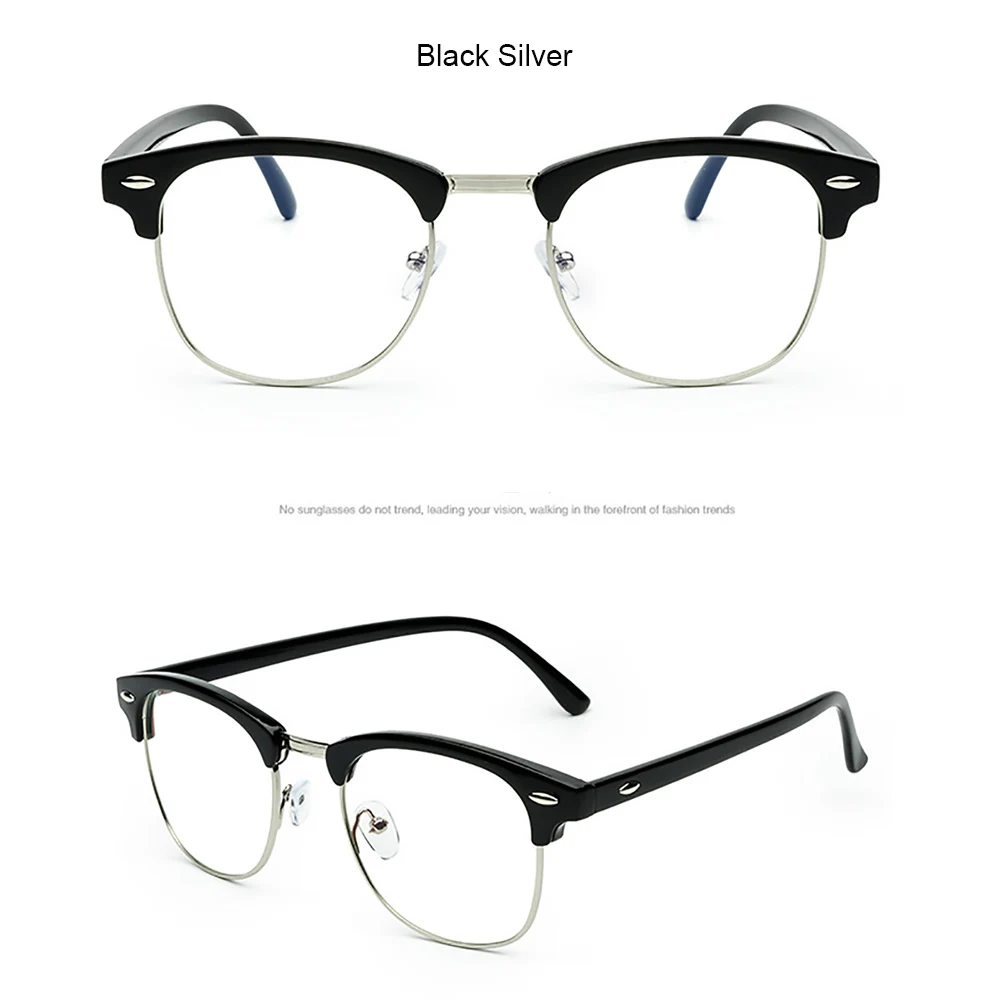 Анти-синий светильник, блокирующие компьютерные очки для мужчин, ретро оправа, прозрачные линзы, женские очки, Анти-усталость глаз, очки