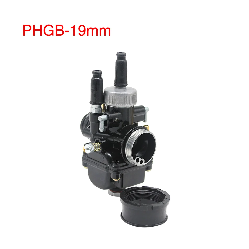 ZSDTRP 17 мм 19 мм 21 мм 2 т Dellorto PHBG DS черный карбюратор PHBG Carb DIO JOG 50cc 90cc RG50 BWS100 для Puch Yamaha Zuma - Цвет: 19mm black