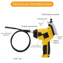 3/5 м промышленный эндоскоп 1080P инспекции Камера для инструментов для ремонта автомобиля ручной эндоскоп Wi-Fi с 6 светодиодами