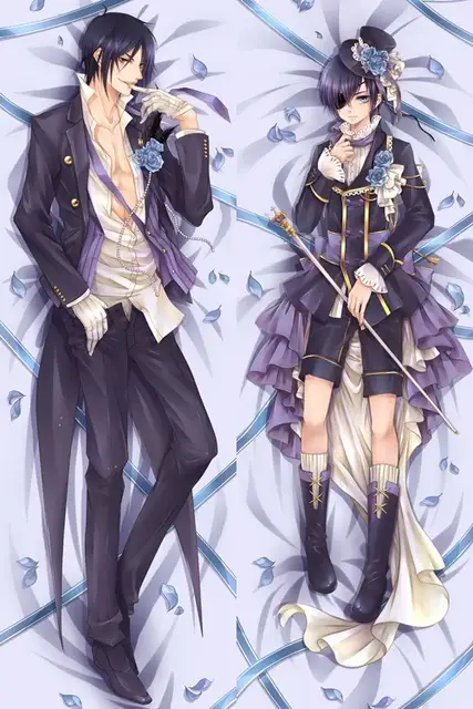 Japanese Anime Kuroshitsuji Black Butler Ciel Sebastian Male Bl