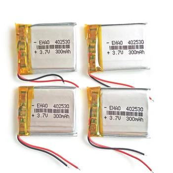 

3.7V 300mAh Lithium Polymer Li-Po li ion Rechargeable Battery 402530 For Mp3 MP4 GPS stereo Bluetooth little point reading pen
