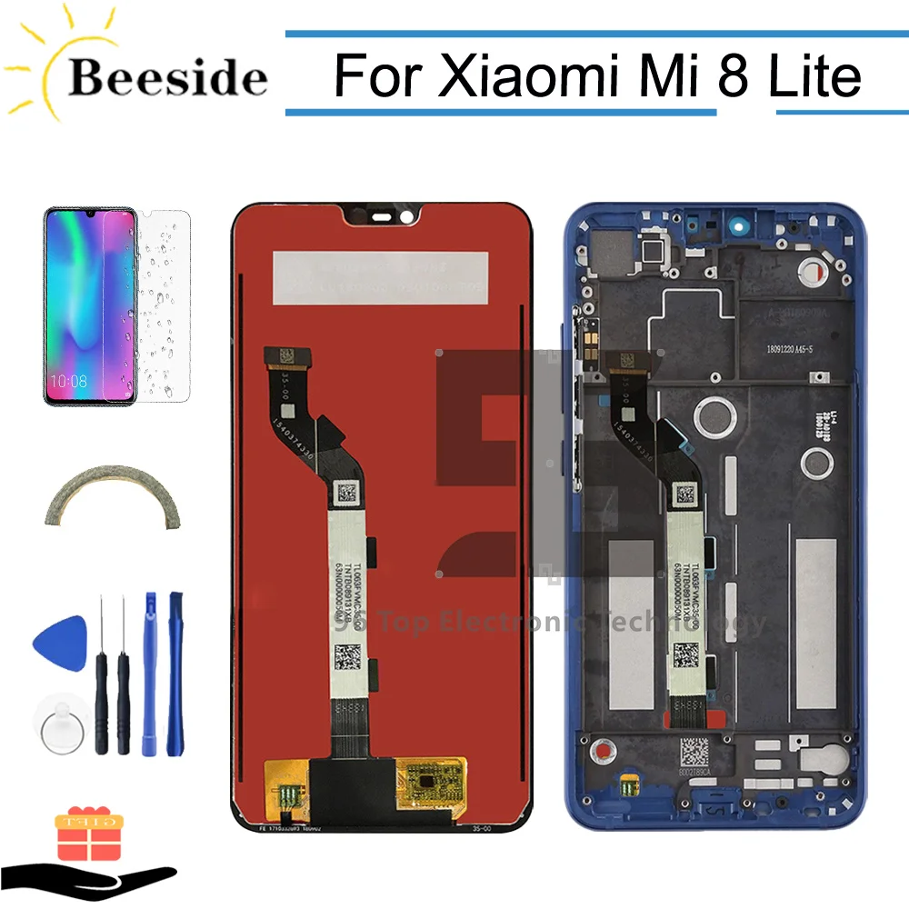 AA + качественный ЖК дисплей с рамкой для Xiaomi mi 8 Lite/mi 8X сенсорным экраном
