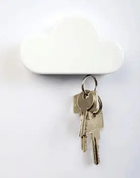 

60PCS Creative Novelty Home Storage Holder White Cloud Shape Magnetic Magnets Key Holder