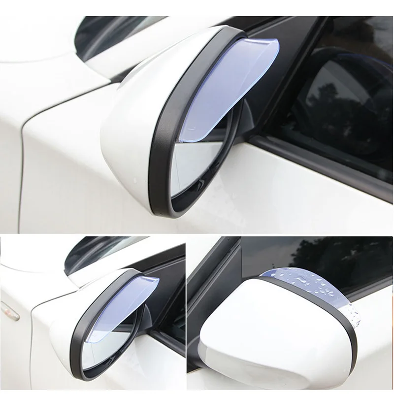 2PCS Car Universal Rain Shield Sticker Car Rear Mirror Styling Rain