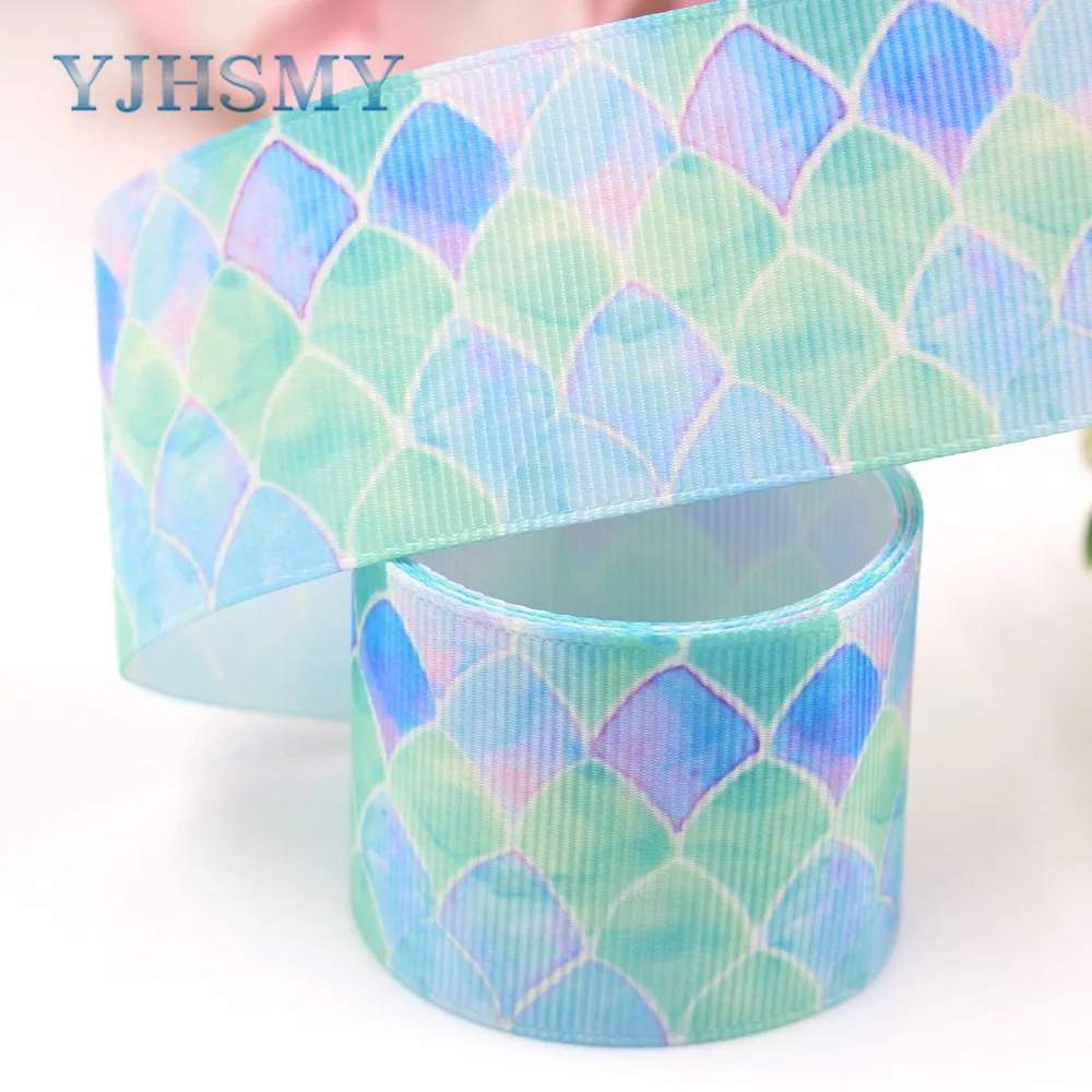 

YJHSMY I-19218-372,10yards 38mm Geometric sector Printed ribbed tape crafts bow cap accessories and DIY handmade decorations