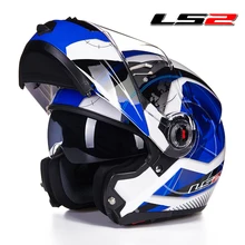 LS2 moto rcycle casco integrale da corsa moto casco integrale visiera a doppia lente capacetes de moto ciclista FF370 casco