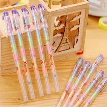 6 шт./лот 6 в 1 гелевая ручка Канцелярия для учеников смешивание хайлайтер пластиковая ручка для школы офисные принадлежности