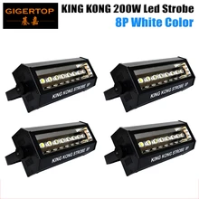 4 шт./лот светодиодных проблесковых огней 200 Вт Strobe Light 90 V-240 V Hi-качество светодиодной вспышкой для вечерние, клуб, свадьба, освещение сценическое свет