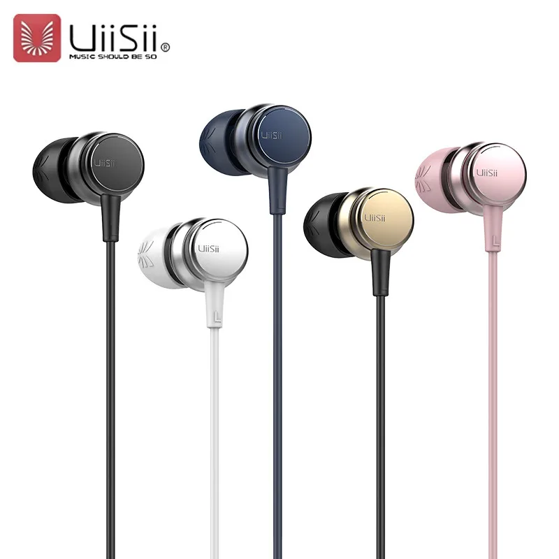 

UiiSii HI-RES Dynamic HIFI Heavy Bass Noise Cancelling 6D Music Adjust Volume In-ear Game Earphone for iphone Samsung