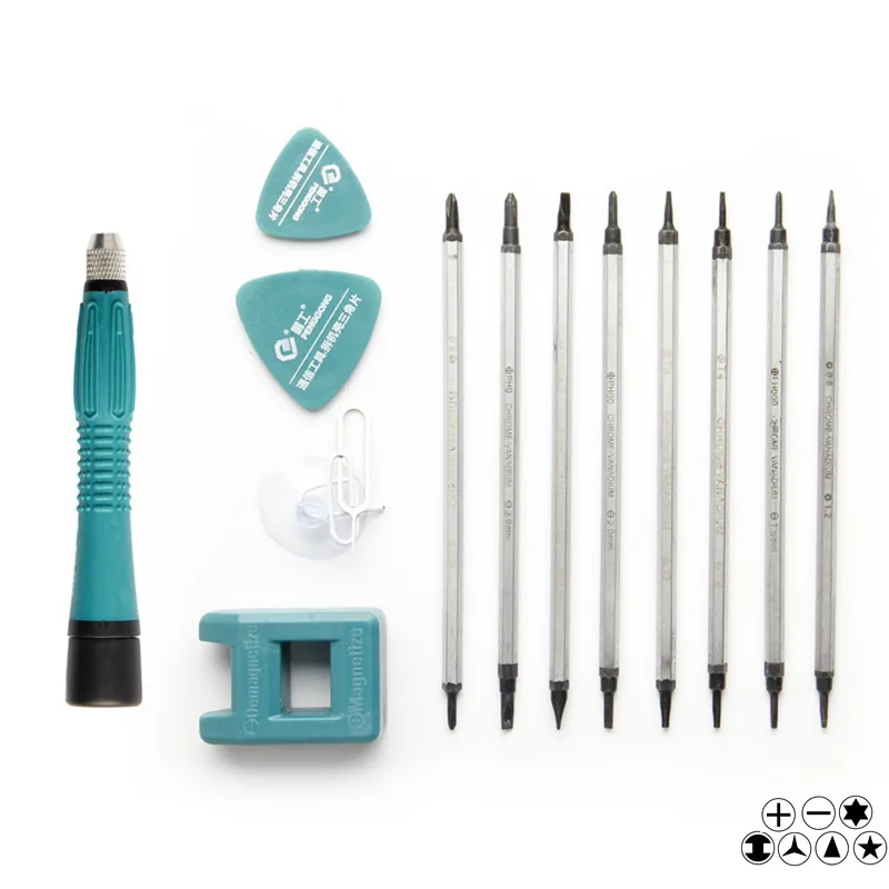 Набор прецизионных отверток pengong 13 шт. Магнитная отвертка Phillips Torx для Iphone