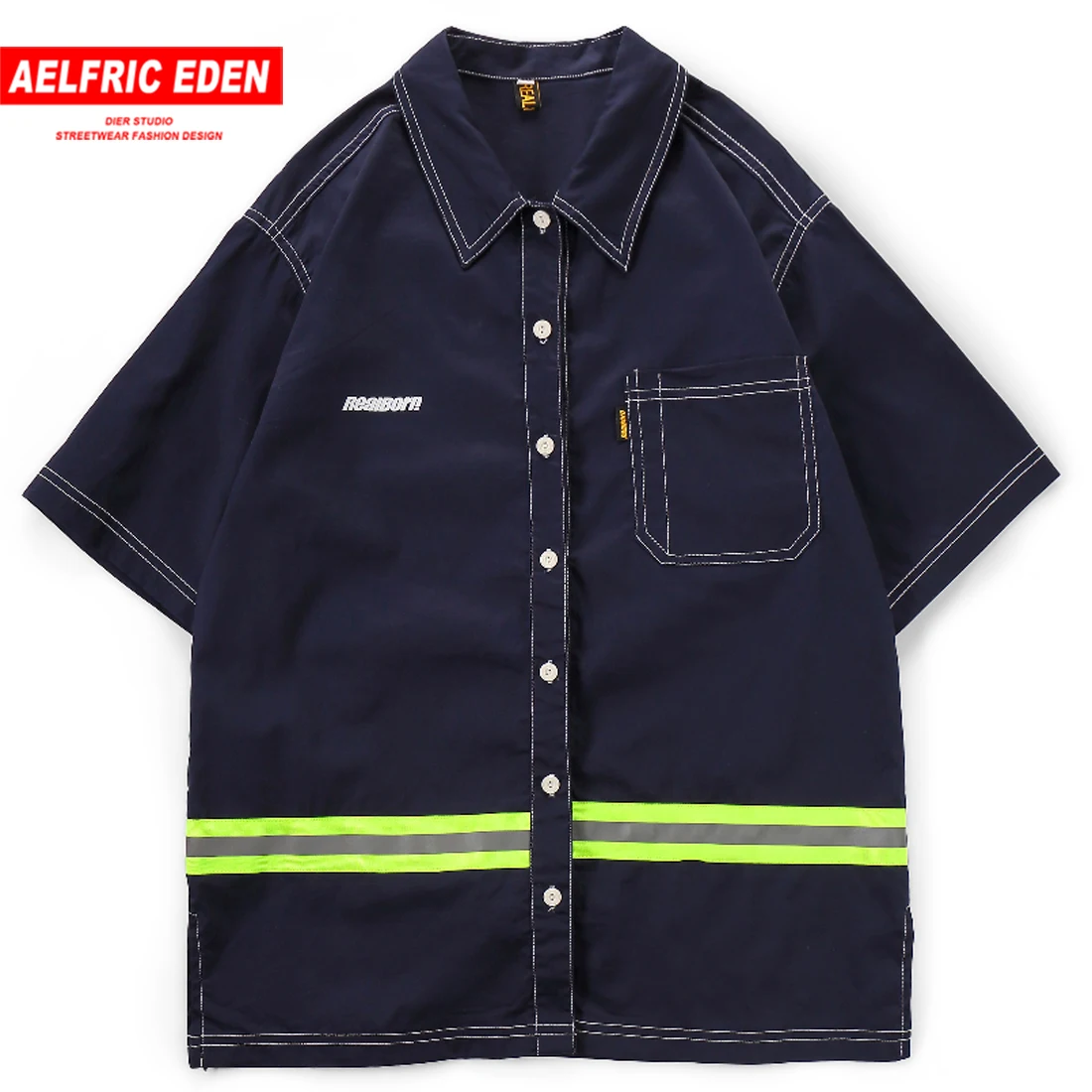 

Aelfric Eden Reflective Pockets Ribbon Men T Shirts 2019 Patchwork Hip Hop Streetwear Tees Harajuku Casual Short Sleeve T Shirts