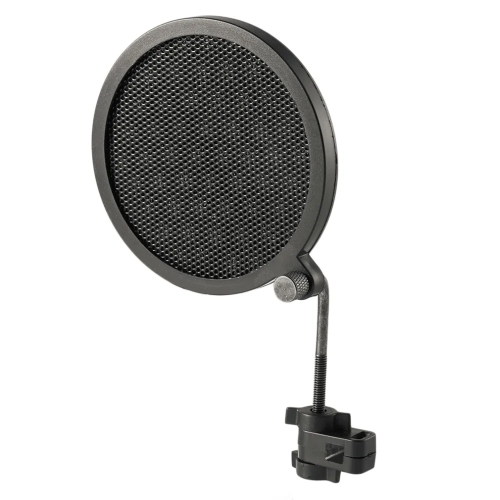 PS-2 Double Layer Studio Microphone Mic Wind Screen Pop Filter Swivel Mount Mask Shied For Speaking Recording