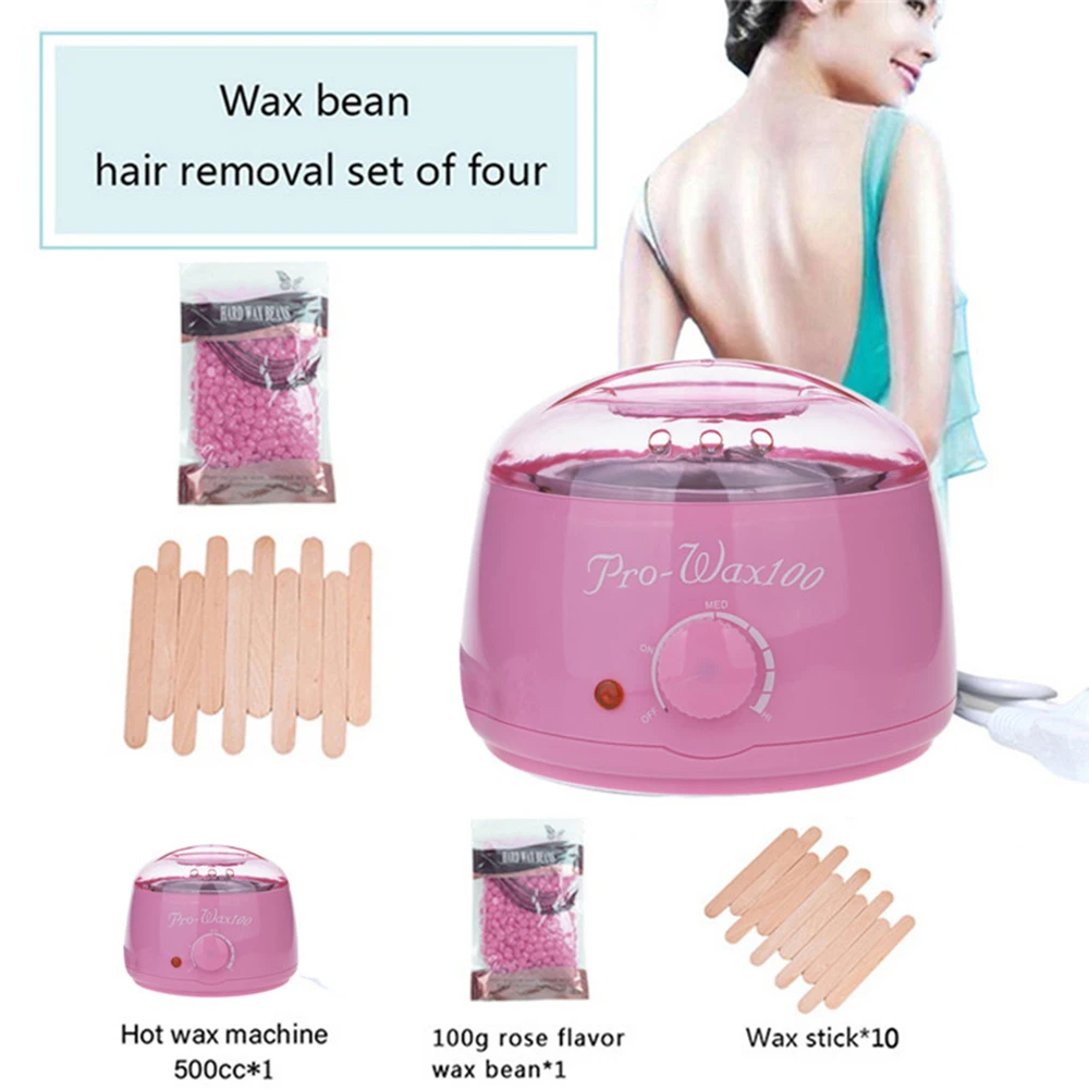 

Hot Paraffin Wax Warmer Heater SPA Hand Epilator Feet Electric Wax Warmer Machine Body Salon SPA Hair Removal with Wax Bead 500C