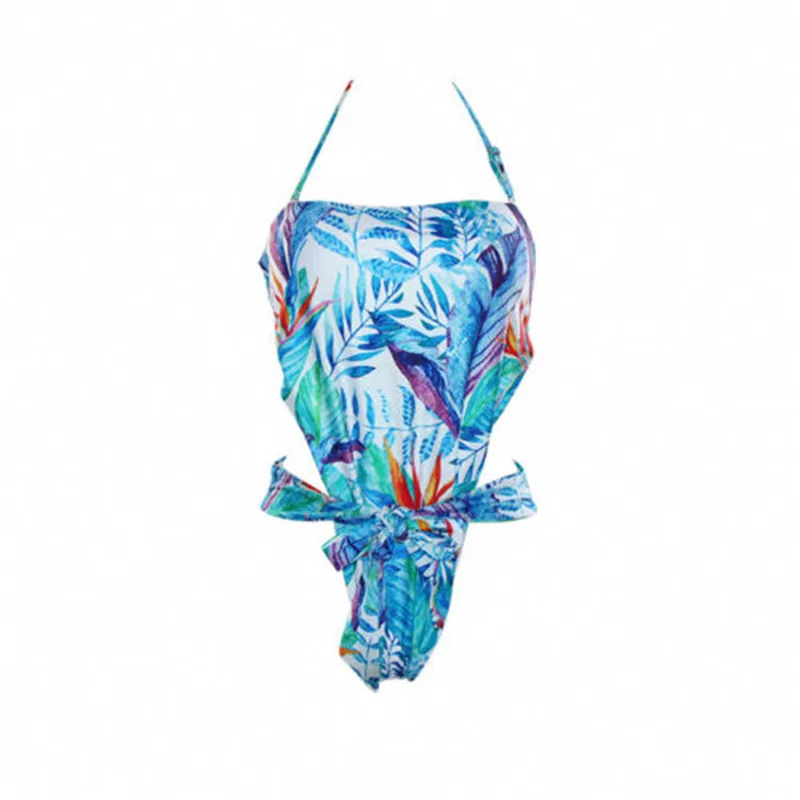 

New Women's One Piece Bandge Print Swimsuit Padded Bikini Swimwear Bathing Monokini Bikini