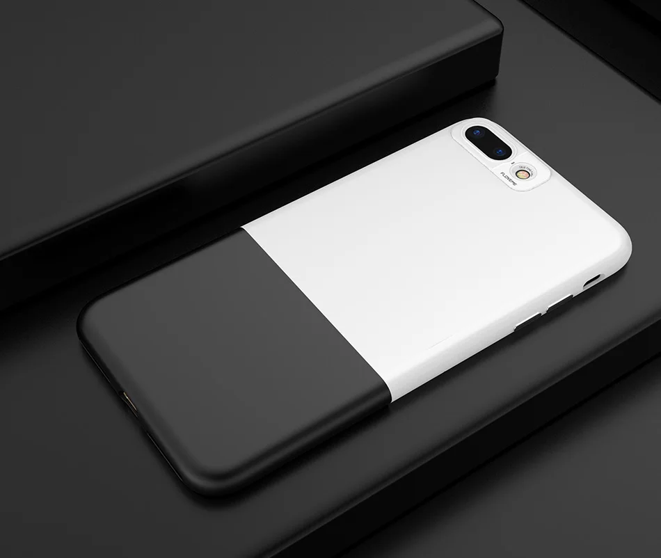 FLOVEME Fashion Contrast Hybrid Phone Cases For iPhone 6 7 6S Plus Higher Camera Protection Hard Hit Color Cover For iPhone 6 7 (17)