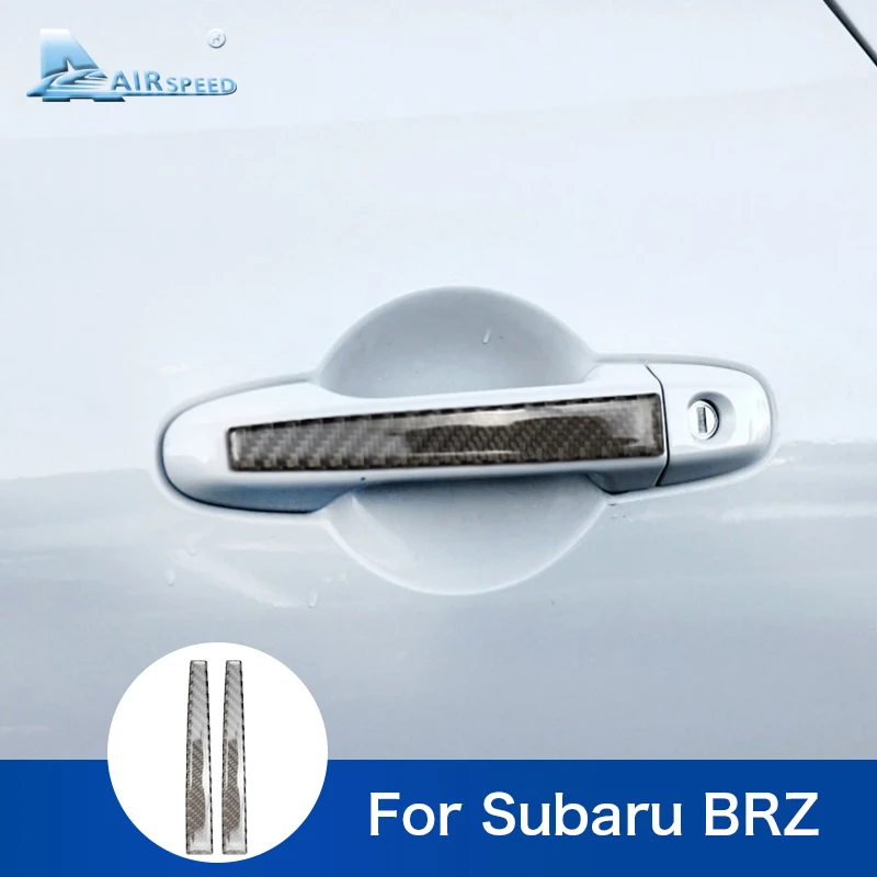 Airspeed для BRZ, углепластик для SUBARU BRZ аксессуары Автомобильные дверные ручки отделка полосы Защитная крышка декоративные наклейки