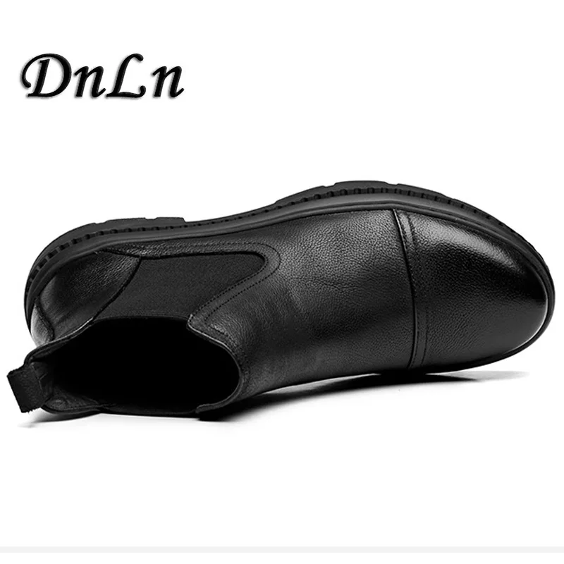 Zapatos Hombre Genuino Altura Otoño Mano No E Botas Vintage Cuero Tobillo Gamuza Chelsea Casuales D50 De Hecho Invierno La Hombres A with Plush Plush Masculinos Aumento 86Ew6ZqUz