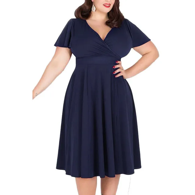 XL XXL XXXL 4XL 5XL 2017 vestido de verano Super Plus