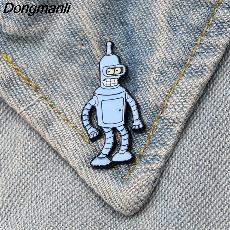 

Dongmanli Futurama Cute Girl Metal Brooches Pin Cartoon Badges Icon on The Backpack Pins for Clothing Jewelry M2753