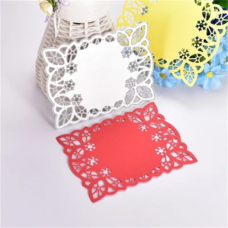 DIY Craft Papercraft Curves Border Frames Square Card Making Scrapbooking Dies Metal Cutting Greeting Handmade | Дом и сад