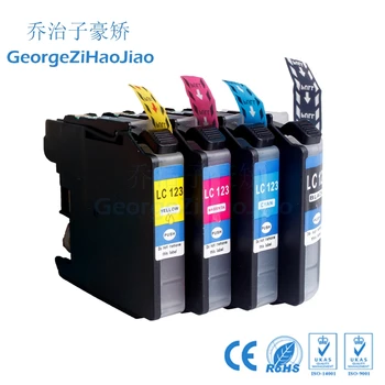 

4pcs LC123 Ink Cartridges Compatible for Brother LC123 mfc-J4510DW MFC-J4610DW MFC-J4410DW J4710DW