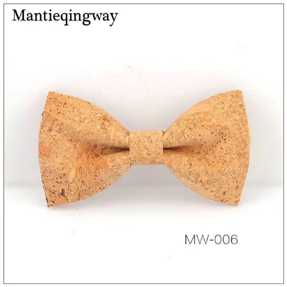 06 Mantieqingway модные Для мужчин S свадебные корквуд деревянные бабочкой твердой древесины бантом для Для мужчин праздничный костюм Gravatas ручной работы Галстуки подарки - Цвет: 06