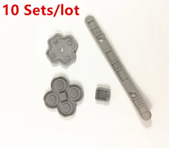 

10 Sets Original Conductor D-pad Button Silicon Rubber Conductive Pad Set Replacement For Nintendo Nintend 3DS XL LL 3DSXL 3DSLL