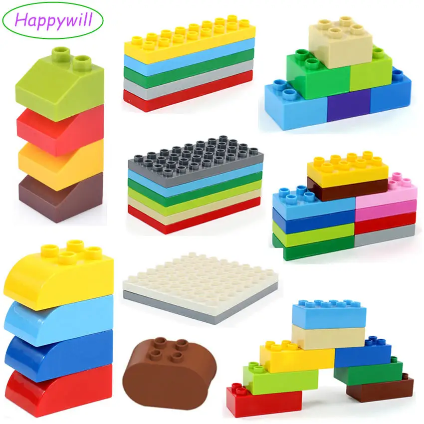 Happywill Retail Bulk Big Building Blocks Accessory 2 2 2 4 2 8 4 8 8