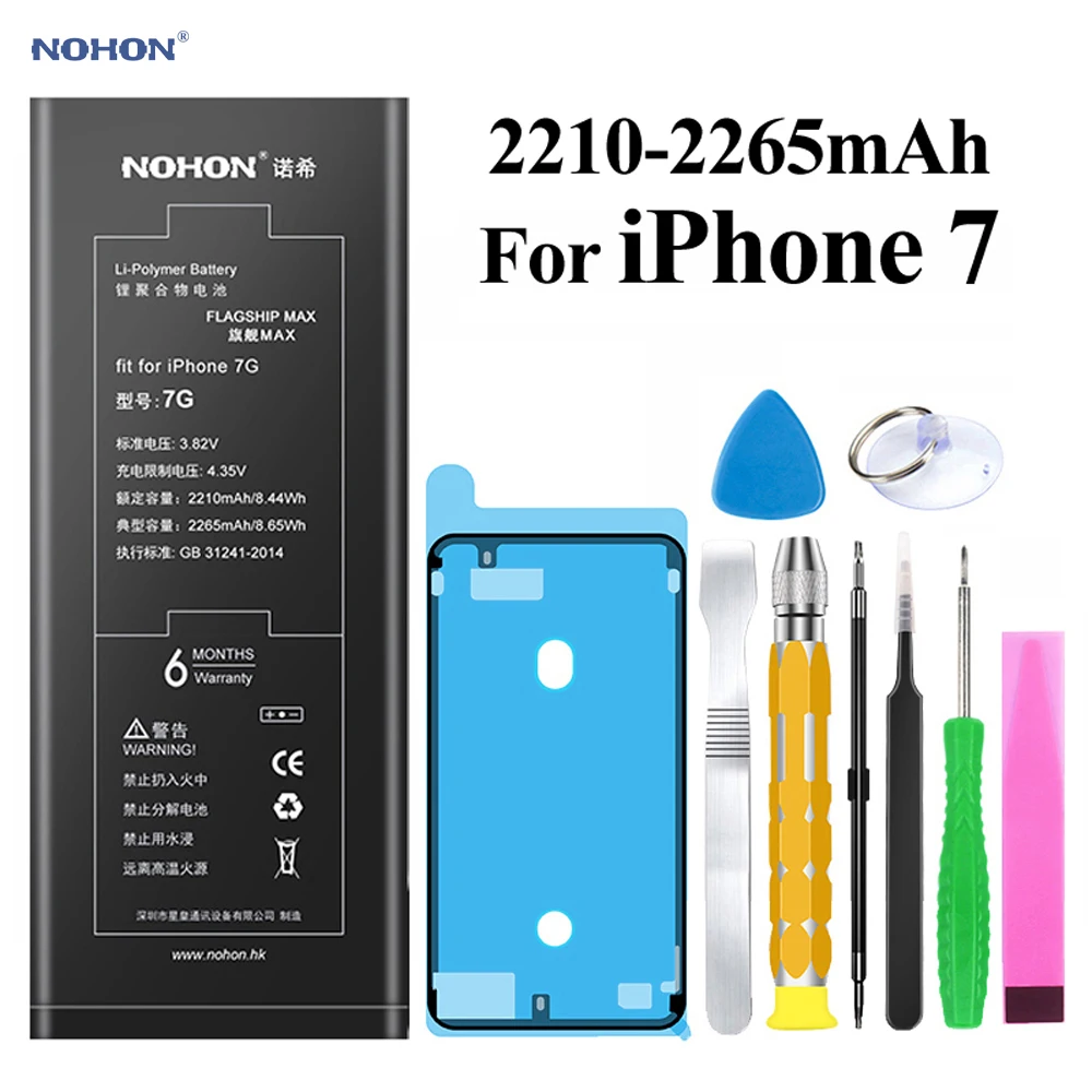 Nohon аккумулятор для iPhone X 8 7 6s 6 iPhone 8 iPhone7 iPhone6 6GS литий-полимерные аккумуляторы для Apple iPhone 6 6s 7 8 x батарея