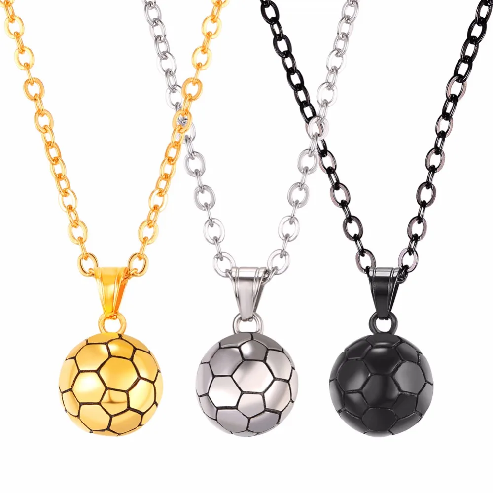 Buy football necklace Pendant With Chain Stainless