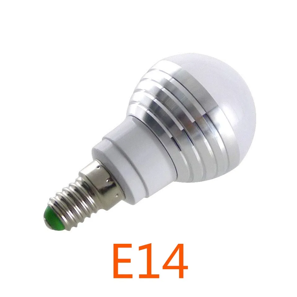 Светодиодная RGB лампа E14 E27 3 Вт 16 цветов|bulb 3w|led bulbrgb led bulb |